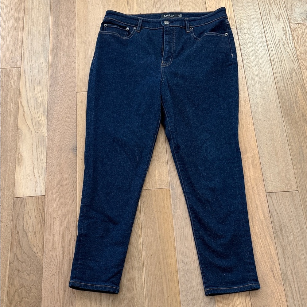 Ralph Lauren Women's Dark Blue Ankle Jeans